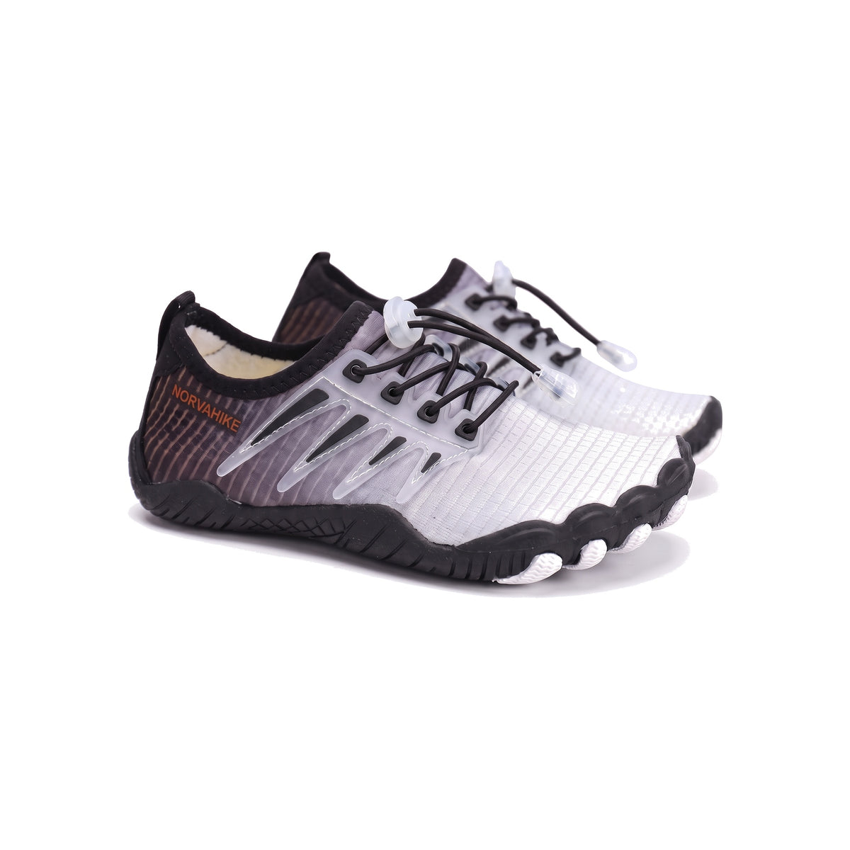 Norvaflex Barefoot Wide Toe Rockpool Kids in White / Black