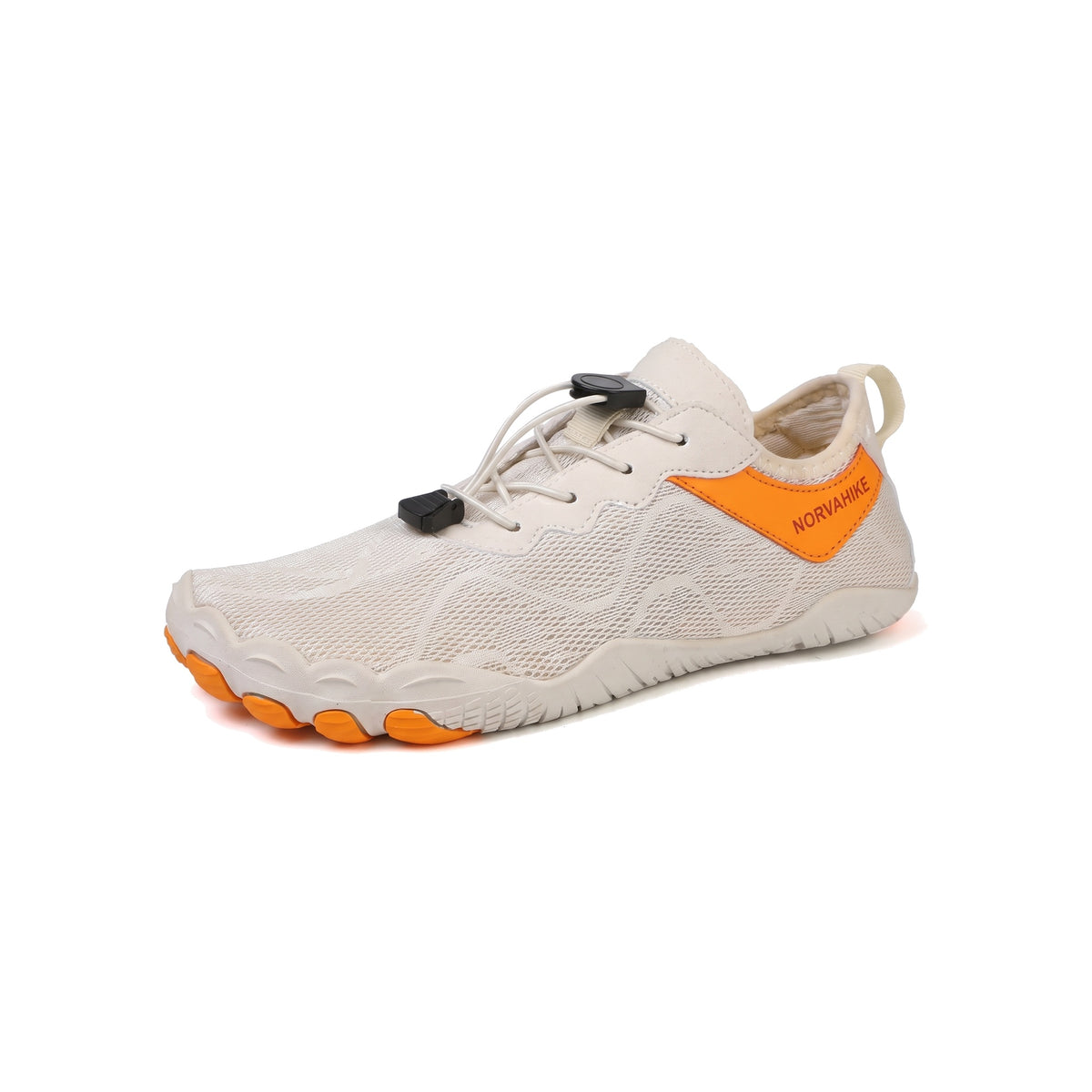 Norvaflex Barefoot Wide Toe Lagoon in Beige / Orange