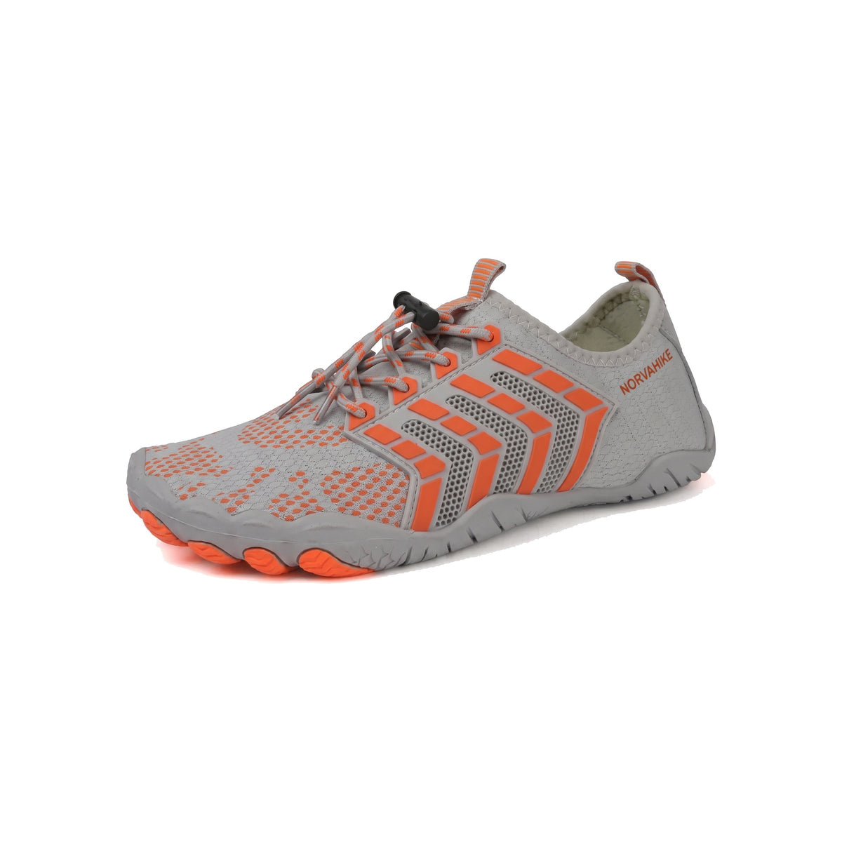 Norvaflex Barefoot Wide Toe Ridge in Light / Grey / Orange