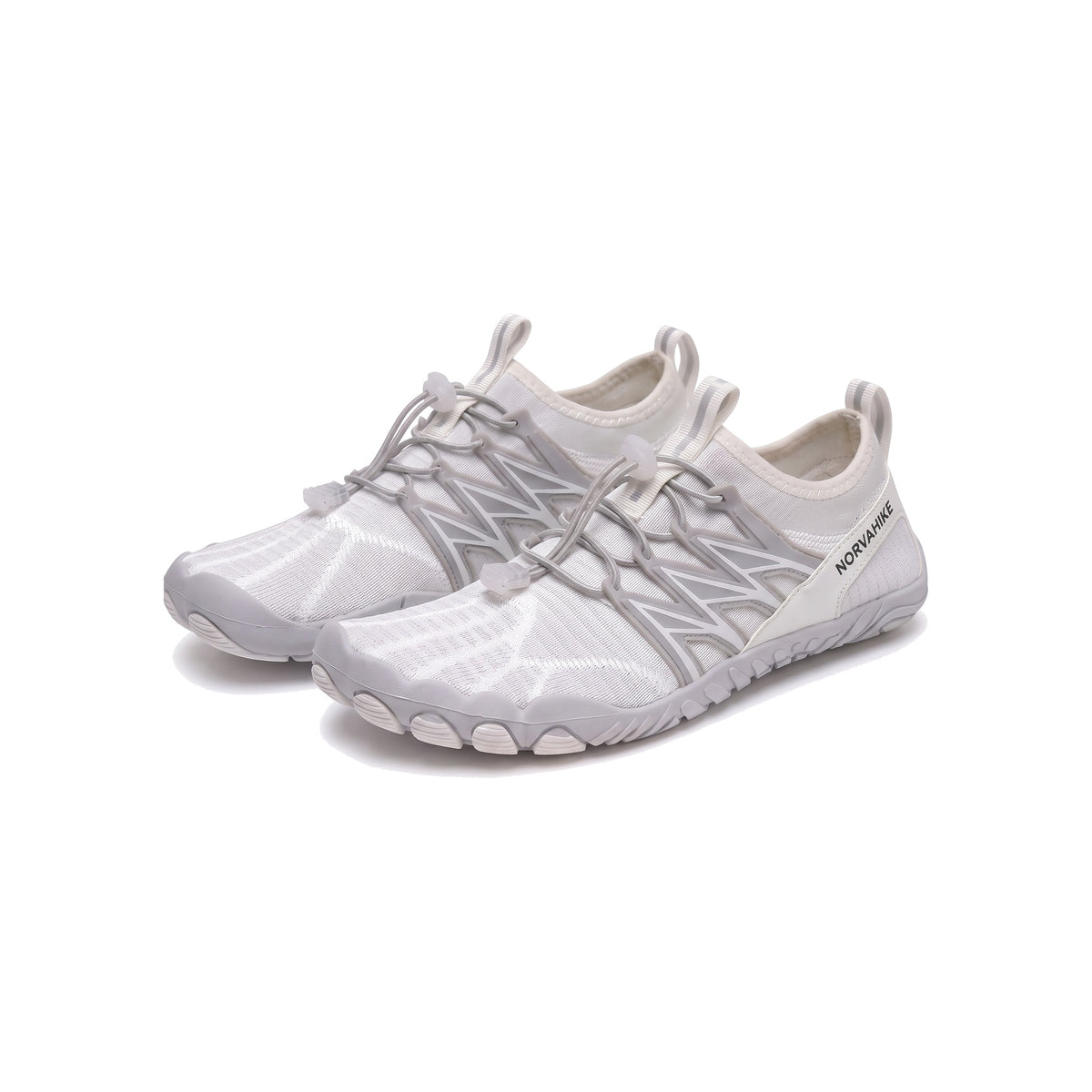 Norvaflex Barefoot Wide Toe Riverbed Duo in White / Grey