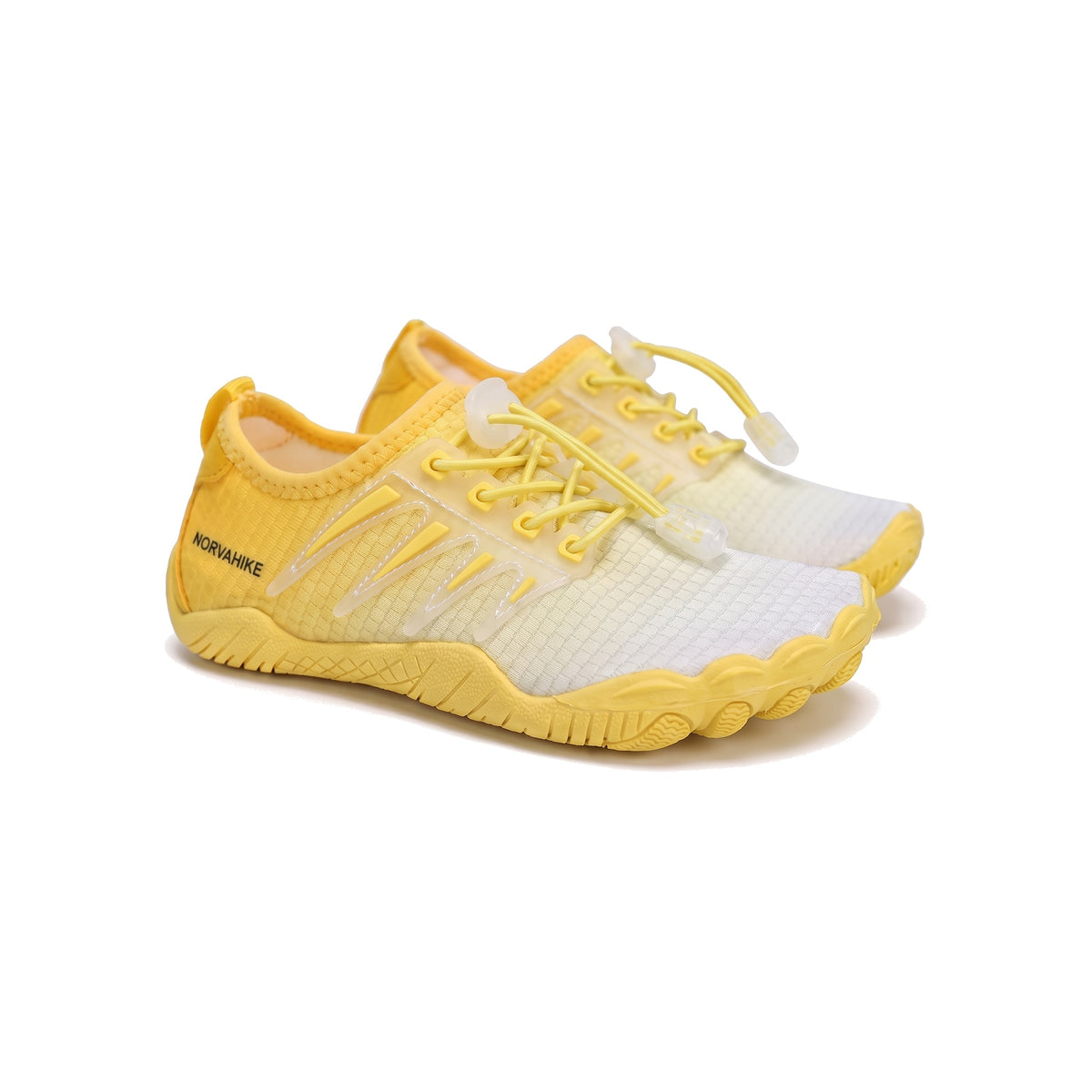 Norvaflex Barefoot Wide Toe Rockpool Kids in Yellow / White