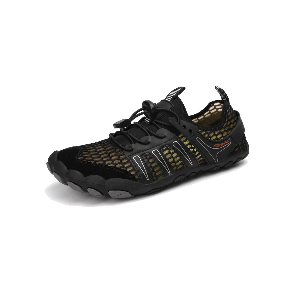 Norvaflex Barefoot Wide Toe Rapid in Black / Olive