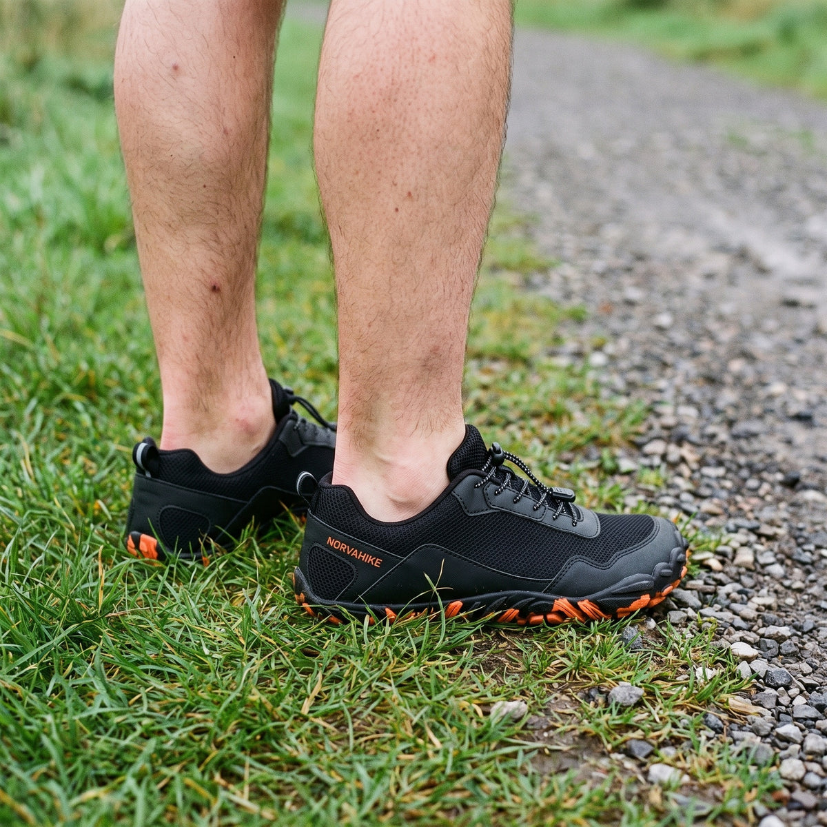 Norvaflex Barefoot Wide Toe Feather, worn on foot