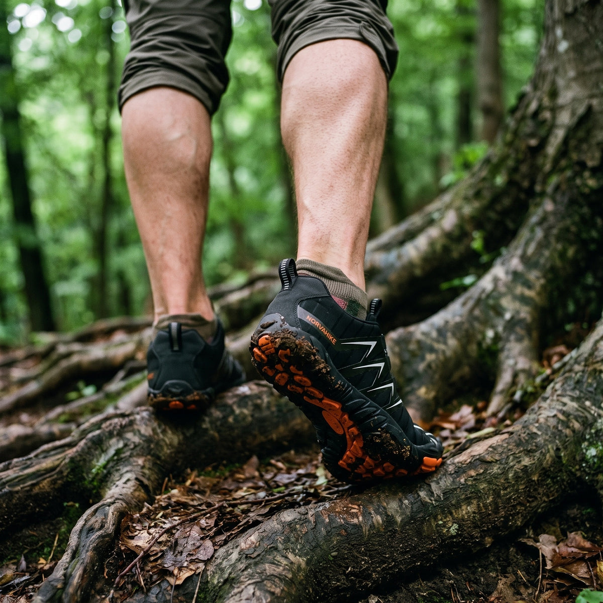 Norvaflex Barefoot Wide Toe Root, worn on foot