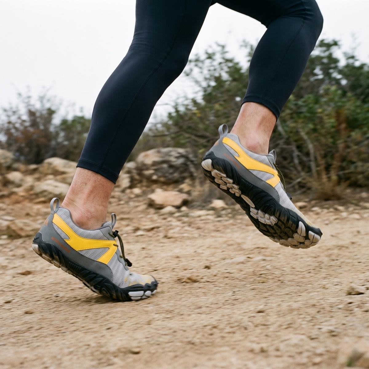 Norvaflex Barefoot Wide Toe Motion, worn on foot