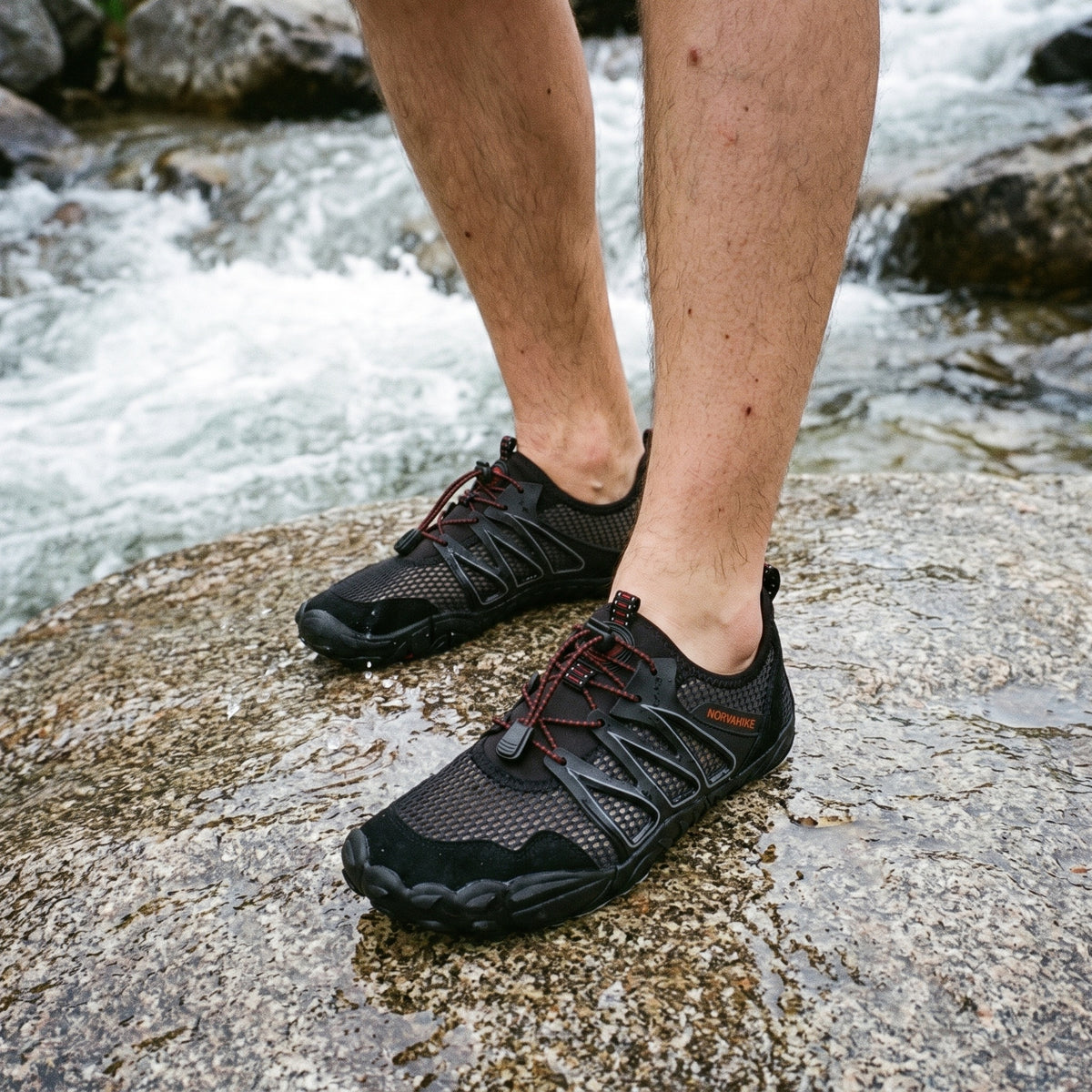 Norvaflex Barefoot Wide Toe Creek, worn on foot