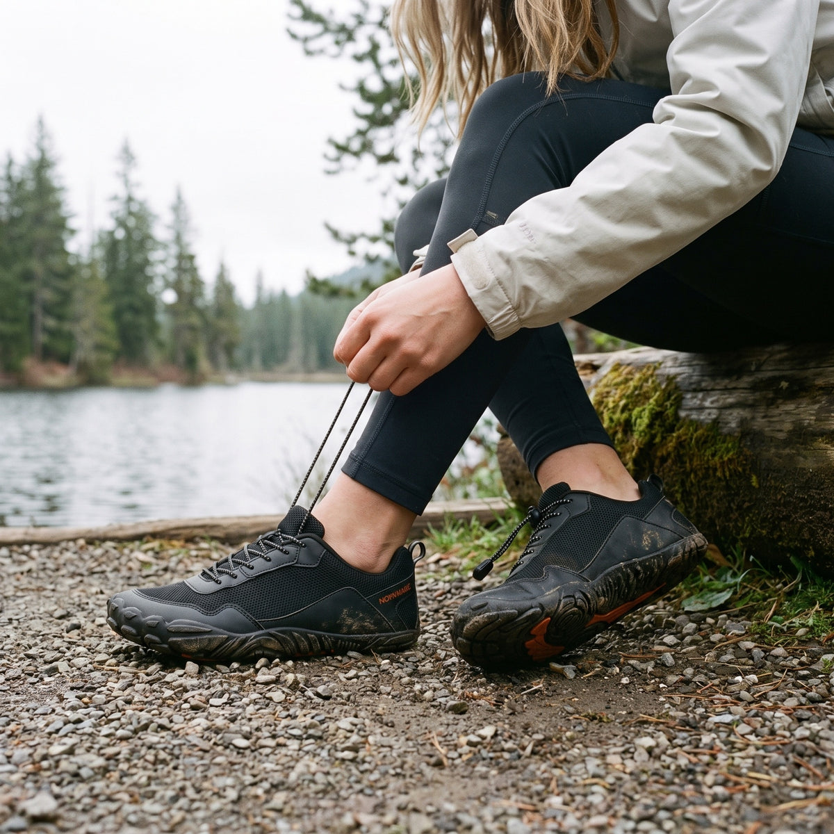 Norvaflex Barefoot Wide Toe Feather, outdoors