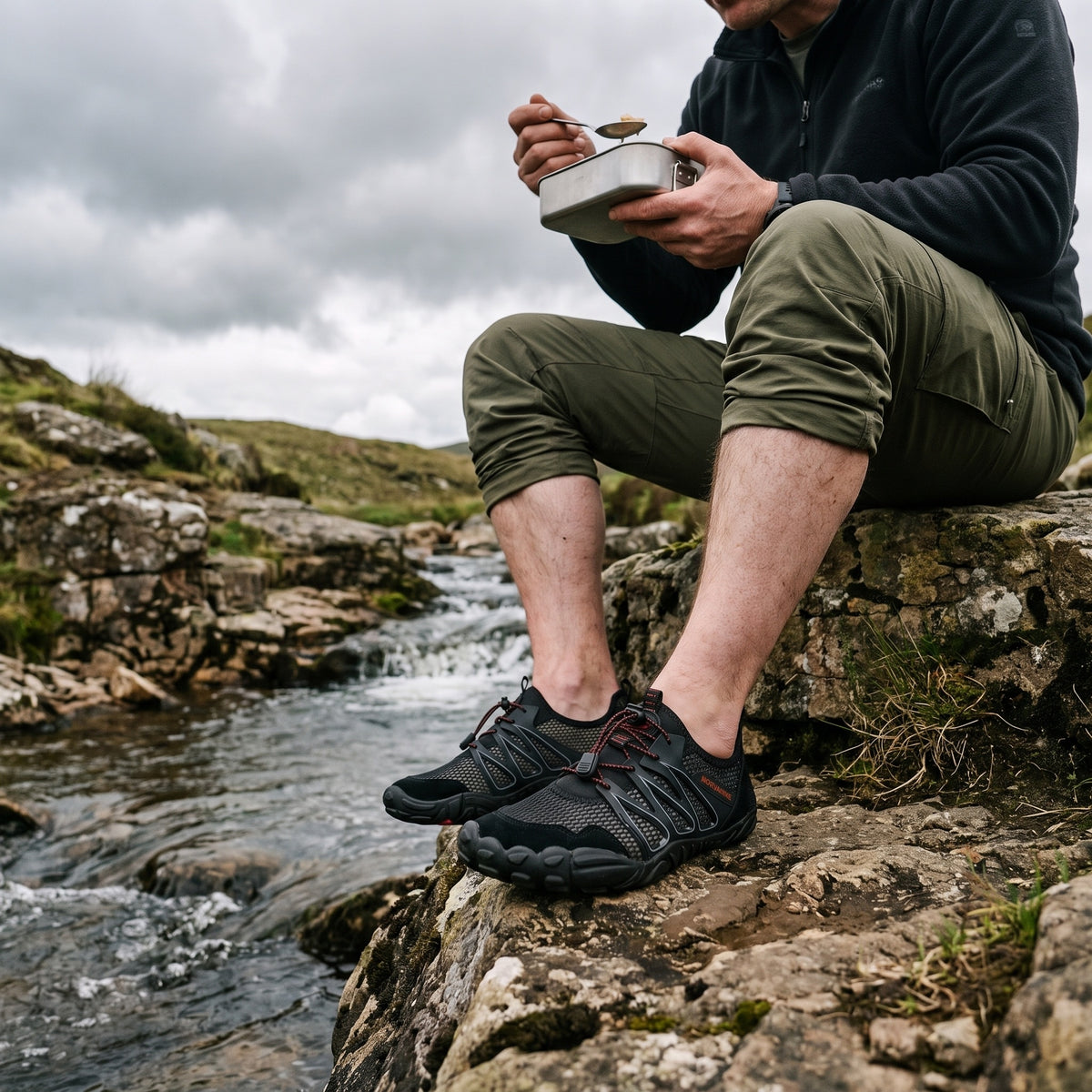 Norvaflex Barefoot Wide Toe Creek, outdoors