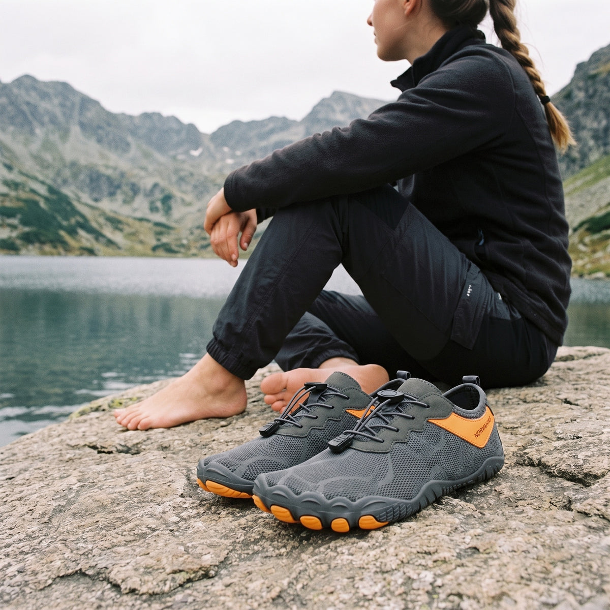 Norvaflex Barefoot Wide Toe Lagoon, outdoors